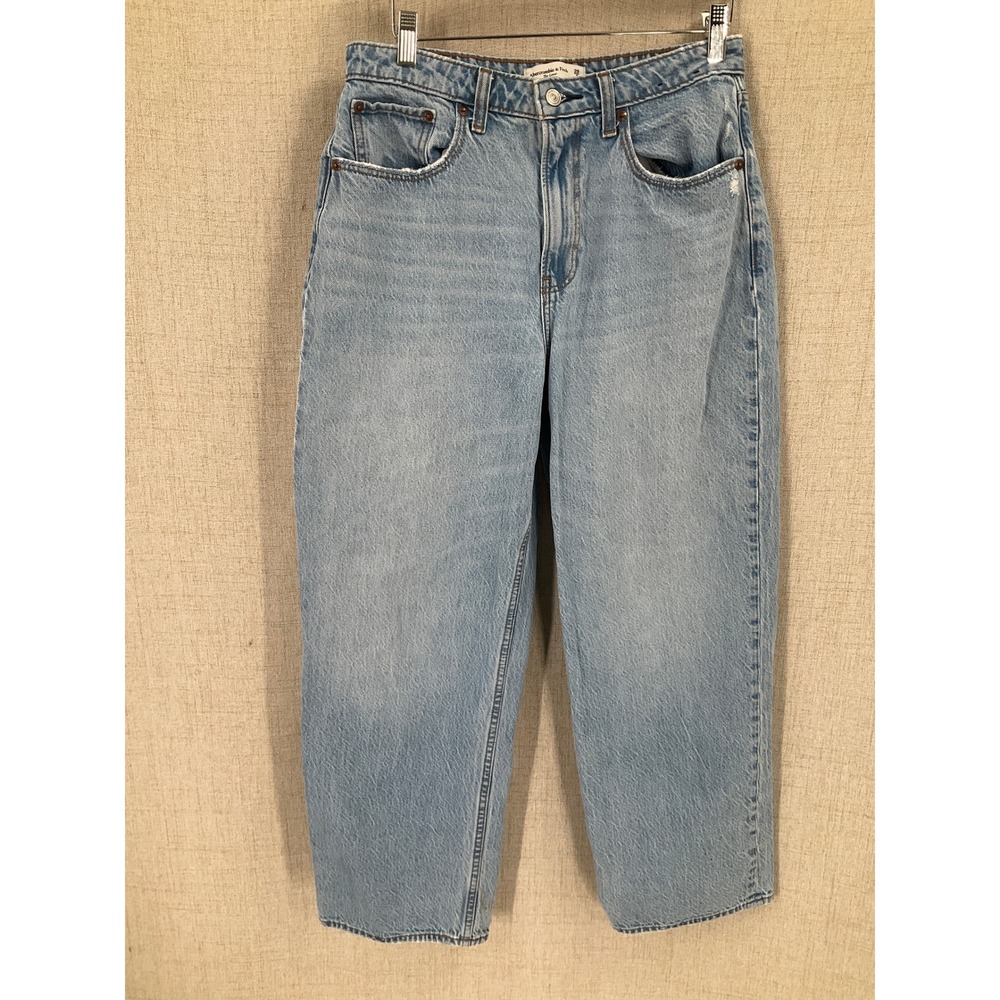 Abercrombie & Fitch Loose Jeans Womens 29 Light Blue Curve Love High Rise